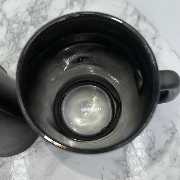 PLAYBOY Vintage Black Matte Glass Beer Mug-Set of 2 - Picture 4 of 8